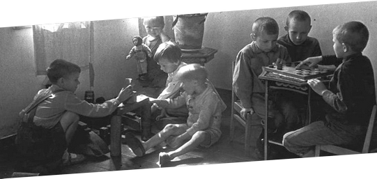 Детские дома для эвакуированных детей Ленинграда
